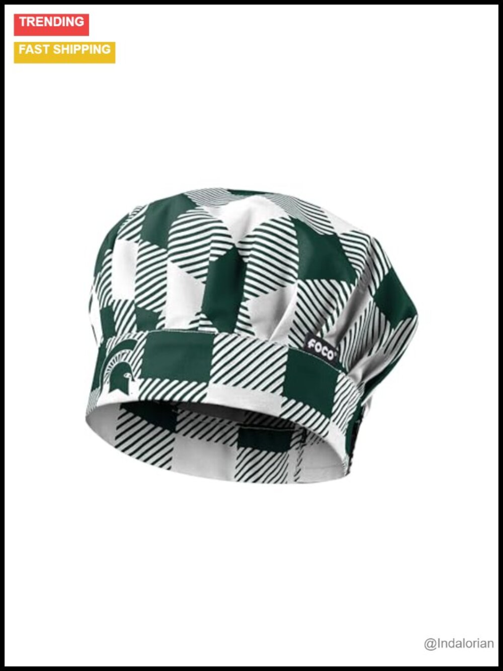 NCAA Team Logo Chef Hat Grilling Cooking Adjustable Velcro One Size